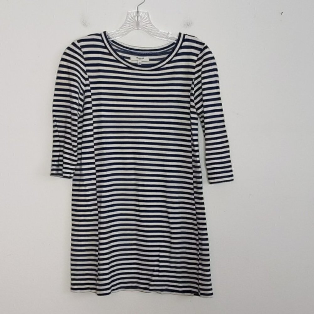 Madewell Blue Stripe Shirt Tunic